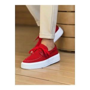 MN2602 - Triko Erkek Ayakkabı KIRMIZI