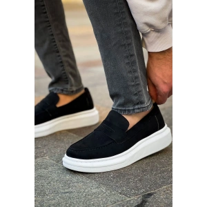 MN615 - Lüx Süet Erkek Ayakkabı SIYAH