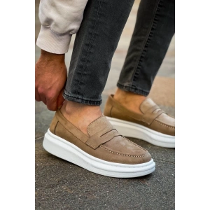 MN615 - Lüx Süet Erkek Ayakkabı VIZON