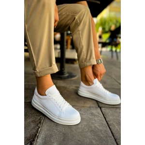 MN979 - Santoni CRT Spor Erkek Ayakkabı BEYAZ