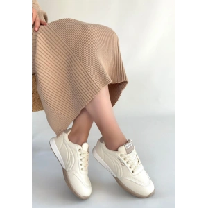 Tawen Siyah Cilt Bağcıklı Spor Ayakkabı