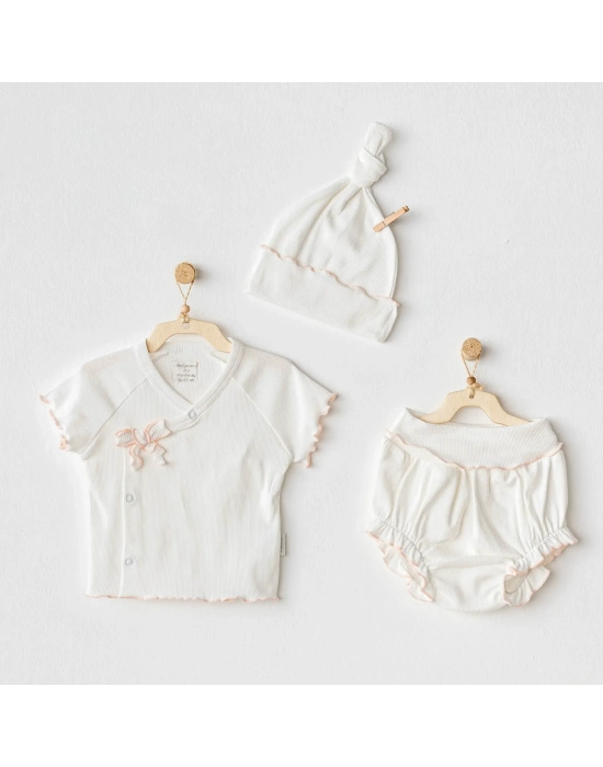 3lü Basic Bebe Takım Ekru