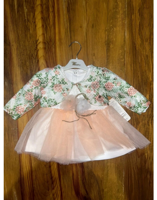 9-18 Aylık Prenses Elbise Pudra