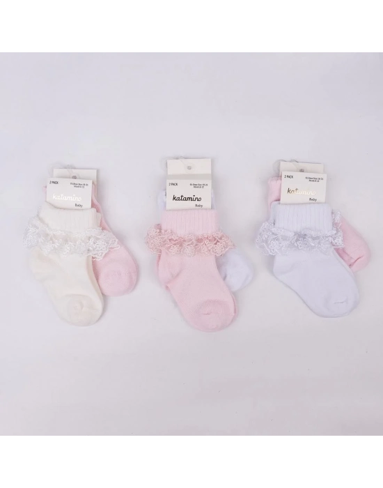 Akel 2li Aks. Bebek Soket Çorap K44023 Asorti