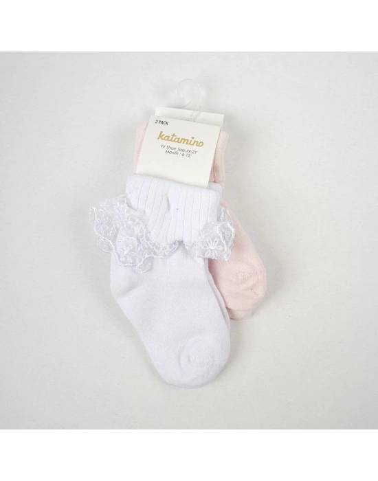 Akel 2li Aks. Bebek Soket Çorap K44023 Asorti