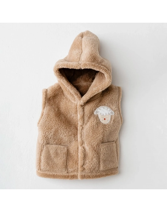 Andywawa Ac26163 Tinny S Sheeps Yelek Beige