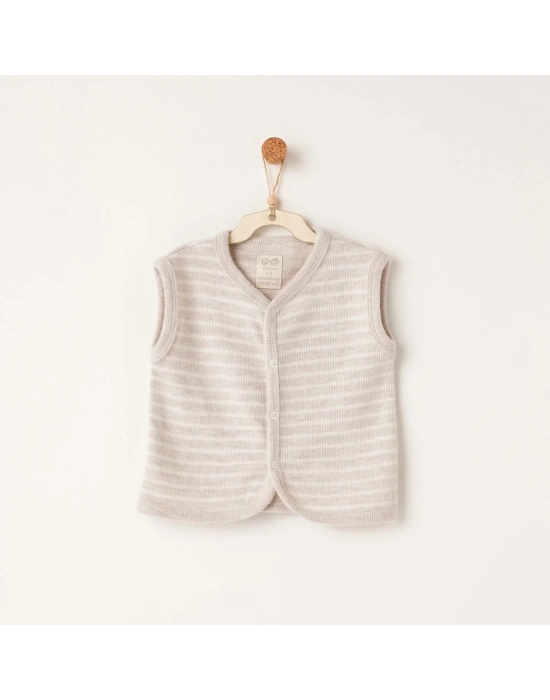 Andywawa Ac26221 Casual Yelek Beige