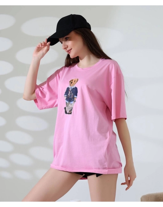 Ayıcıklı Oversize Tişört