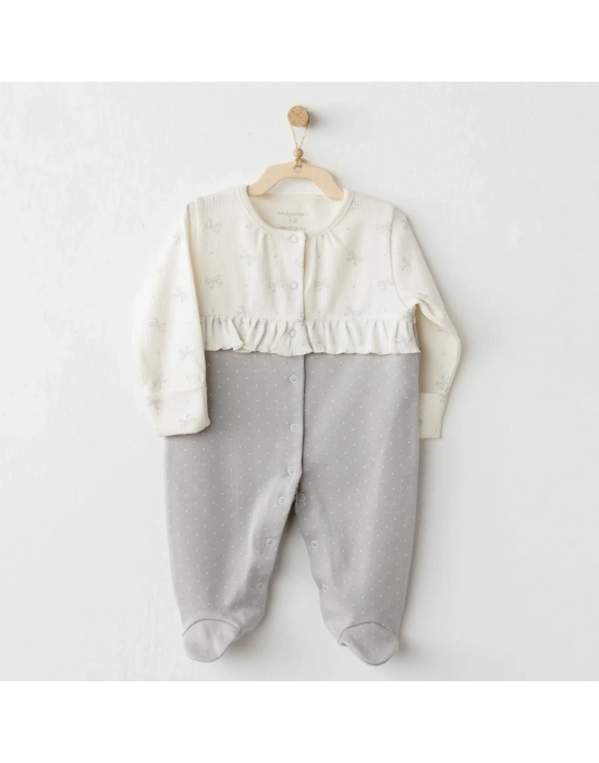 Baby Bow Bliss Tulum Ecru Grey