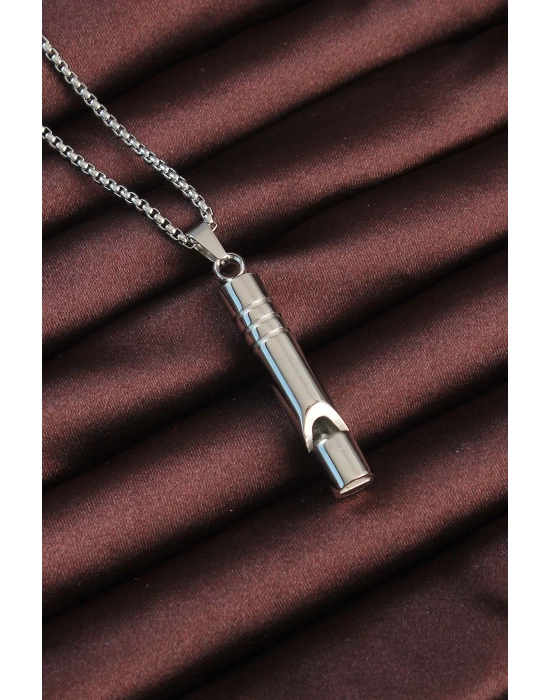 Bamido Acil Durum Düdüğü 316l Çelik Kararma Yapmaz Yüksek Desibel Kolye Unisex - Lisinya