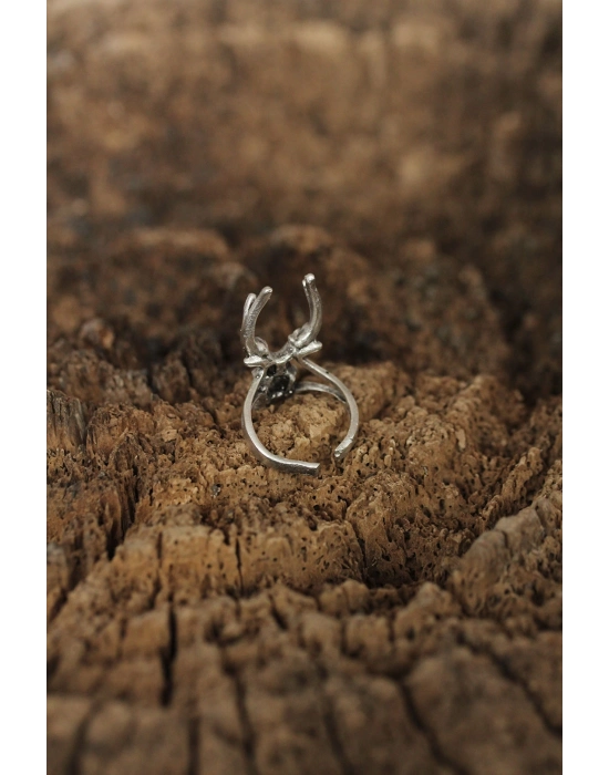 Bamido Ayarlanabilir Boynuz Tasarımlı Erkek Yüzük - Lisinya