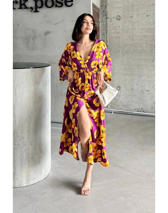 Bamido Çiçek Baskılı Elbise