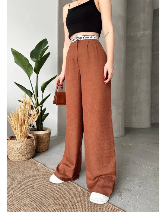 Bamido Flamlı Kahve Pantolon