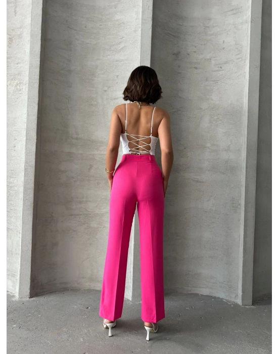 Bamido Palazzo Fuşya Pantolon