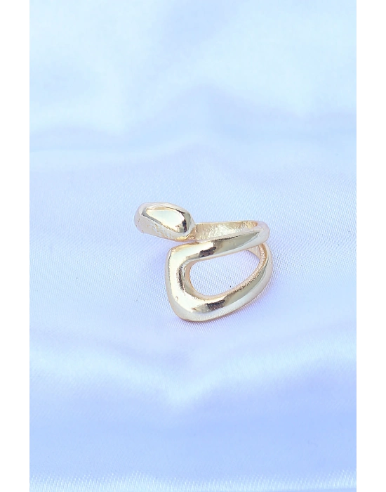 Bamido Pirinç Gold Renk Ayarlanabilir Yüzük - Lisinya