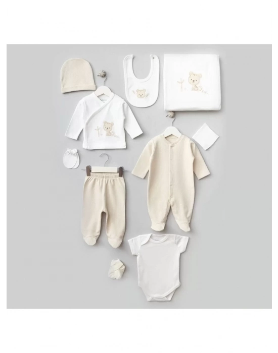 Bebitof Sevimli Kaplan 10 Parça Hastane Çıkışı 10095 Ekru