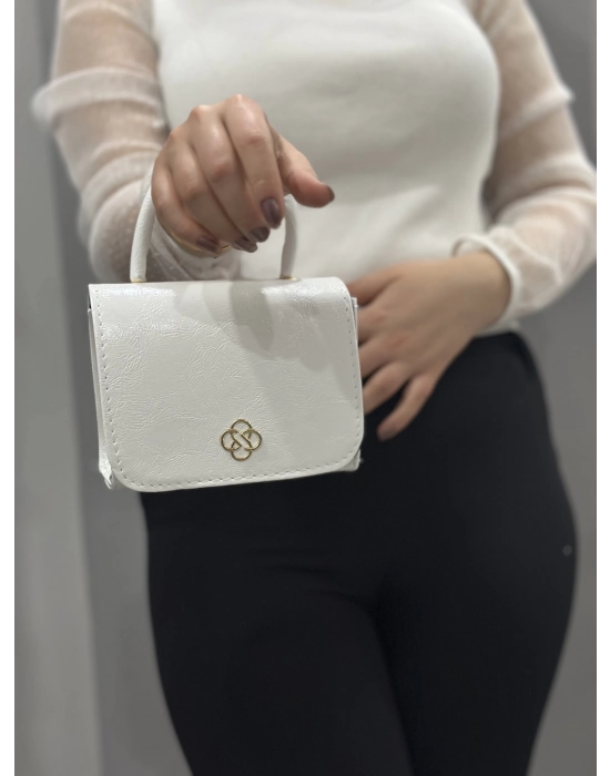 Beyaz Cilt Krash Çanta
