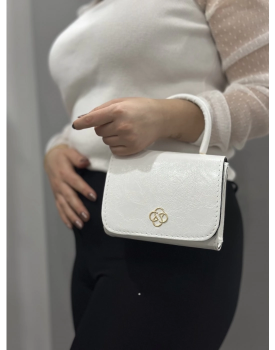 Beyaz Cilt Krash Çanta
