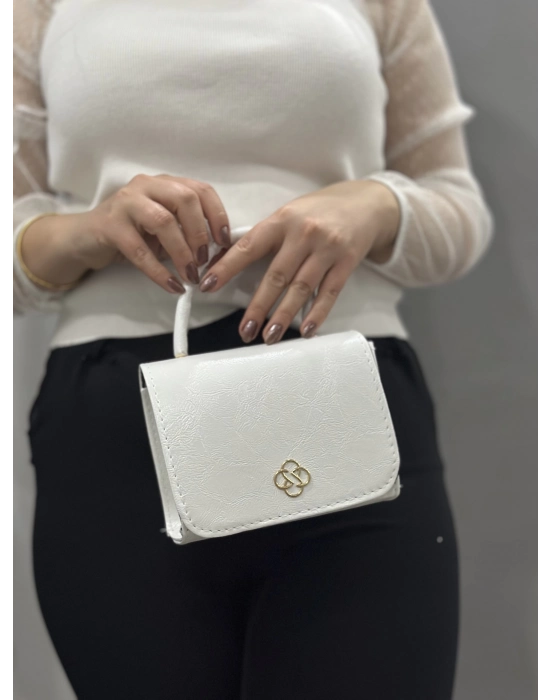 Beyaz Cilt Krash Çanta