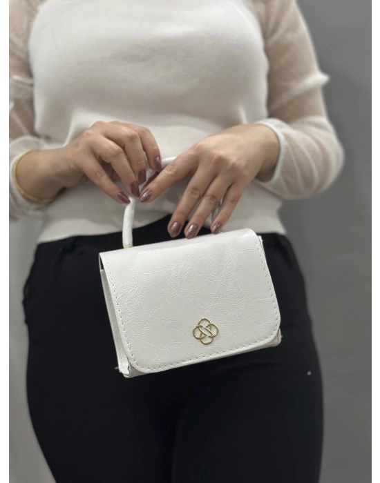 Beyaz Cilt Krash Çanta