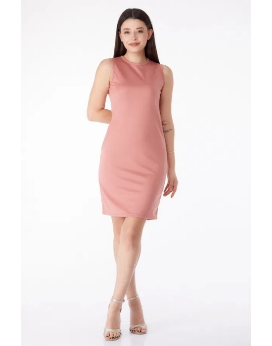 Bisiklet Yaka Kadın Mini Elbise