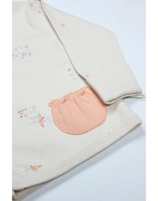 Bistyle 3lü Zıbın Takım Fluffy And Lovely 13106 Bej