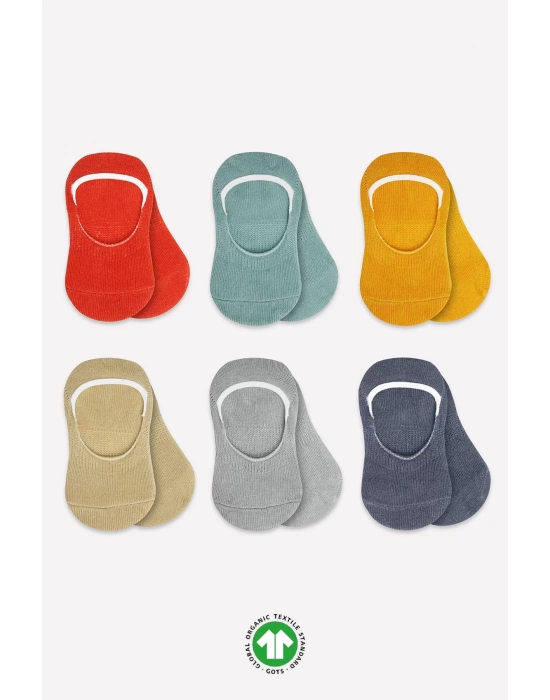 Bistyle 6lı Mix Babet Çorap 30101 Kiremit