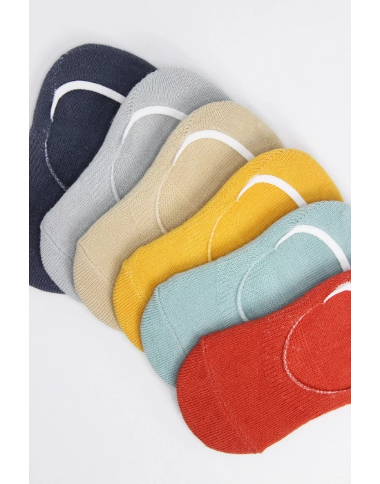 Bistyle 6lı Mix Babet Çorap 30101 Kiremit