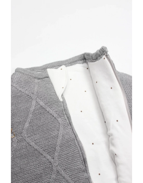 Bistyle Baby İn Swadding Triko Kundak 75108 Gri