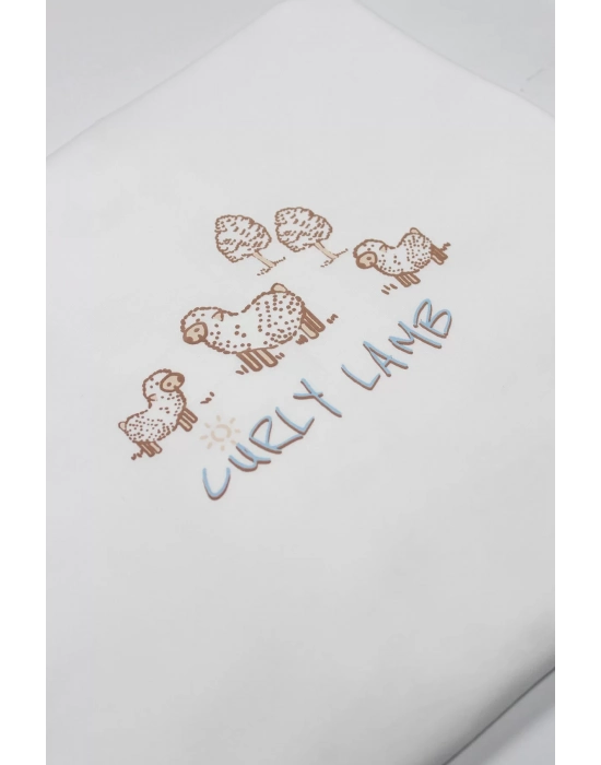 Bistyle Curly Lamb 10lu Hastane Çıkışı 11106 Bej Mavi Ekru