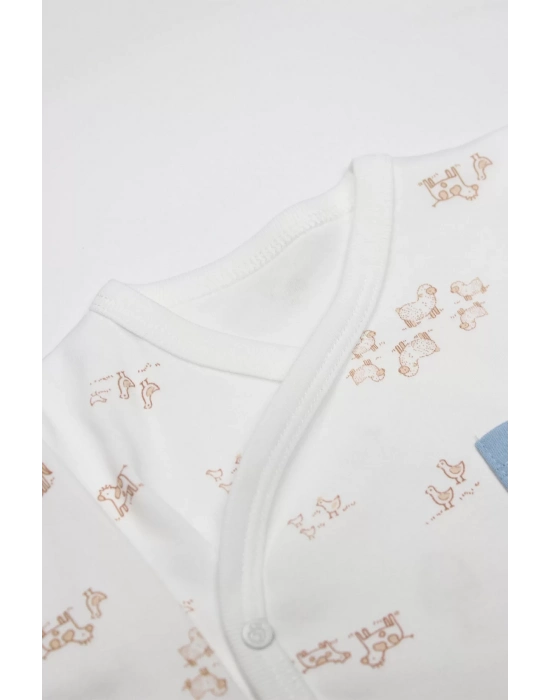 Bistyle Curly Lamb 3lü Zıbın Takımı 13107 Bej Ekru