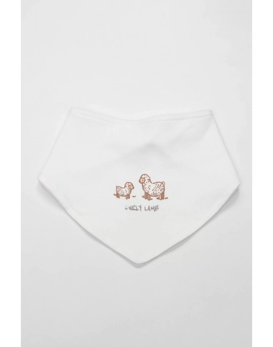 Bistyle Curly Lamb 3lü Zıbın Takımı 13107 Bej Ekru