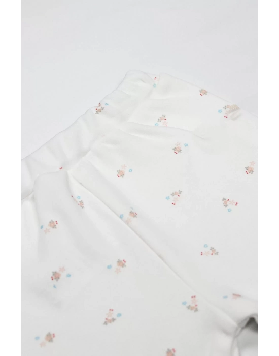 Bistyle Grow İn Love Patikli Tek Alt 16103 Pembe Ekru