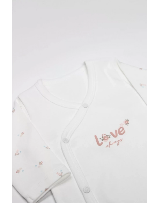 Bistyle Grow İn Lowe Kravuze Body 17106 Pembe Ekru