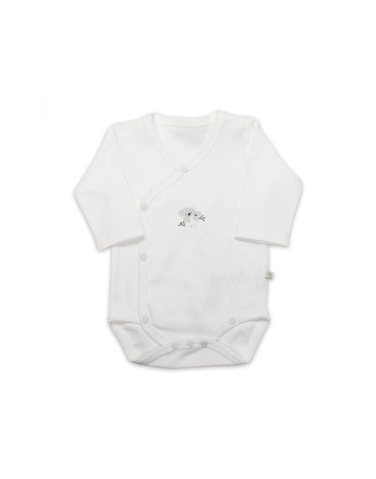 Bistyle Kruvaze Body Uzun Kol Lıttle Koala 17113 Gri