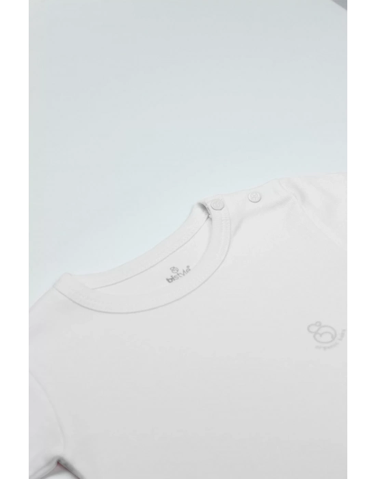 Bistyle Natural Basic Style Uzun Kol Body 17104 Beyaz