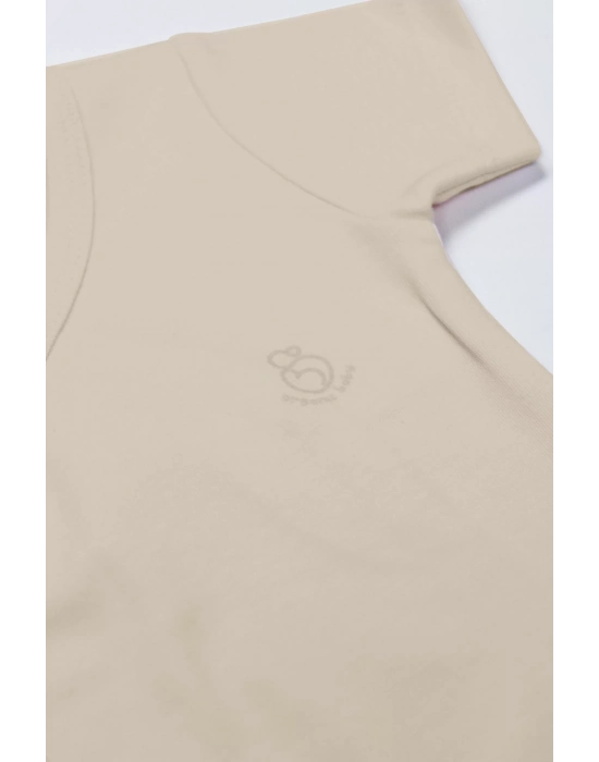 Bistyle Organik Natural Basic Style Kruvaze Yarım Kol Body Bs17101 Bej