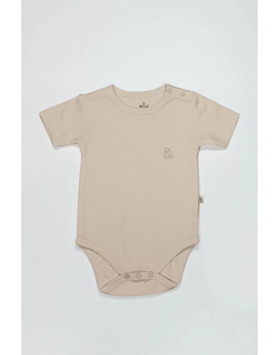 Bistyle Organik Natural Basic Style Yarım Kol Body Bs17103 Bej