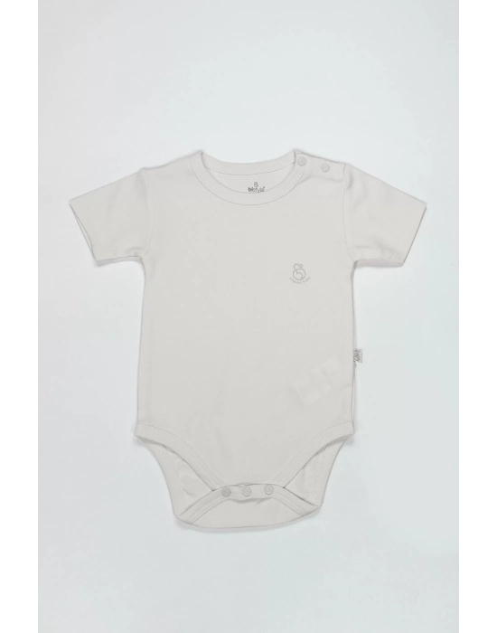 Bistyle Organik Natural Basic Style Yarım Kol Body Bs17103 Ekru