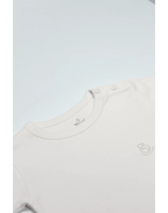 Bistyle Organik Natural Basic Style Yarım Kol Body Bs17103 Ekru