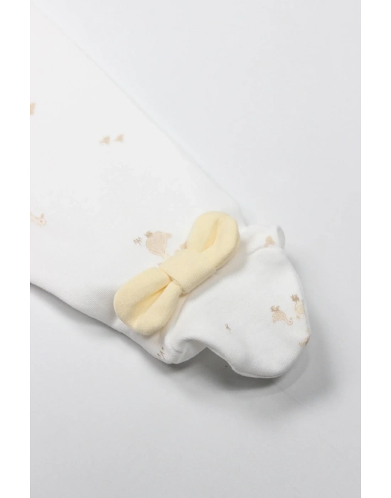 Bistyle Patikli Alt Welcome Baby Duck 16107 Sarı-ekru