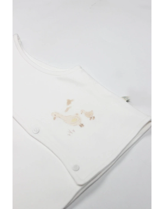 Bistyle Yelek Çift Taraflı Welcome Baby Duck 18104 Sarı-ekru