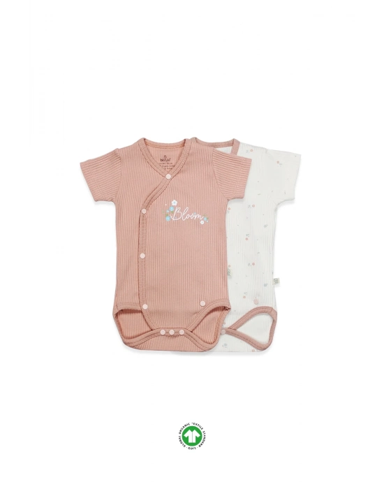 Bloom Rose 2li Yarım Kol Badi 17119 Ekru Gül Kurusu