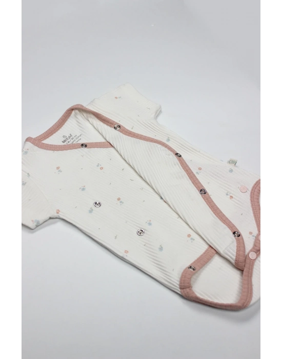 Bloom Rose 2li Yarım Kol Badi 17119 Ekru Gül Kurusu