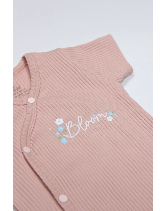 Bloom Rose 2li Yarım Kol Badi 17119 Ekru Gül Kurusu