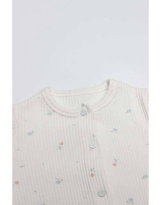 Bloom White Tulum 15113 Ekru Gül Kurusu