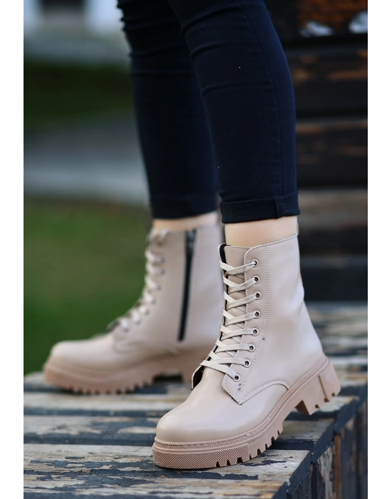 Bria  Nude Cilt Bağcıklı Bot