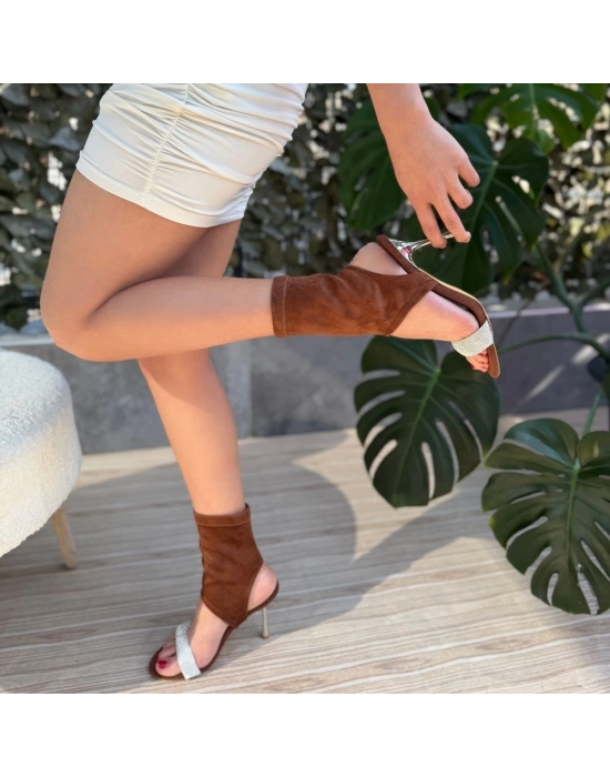 Brit Kahverengi  Süet Booite - Bamido