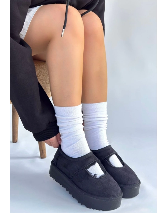 Carren Siyah Süet Bot