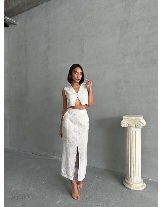 Çilek Takım Etek Yelek